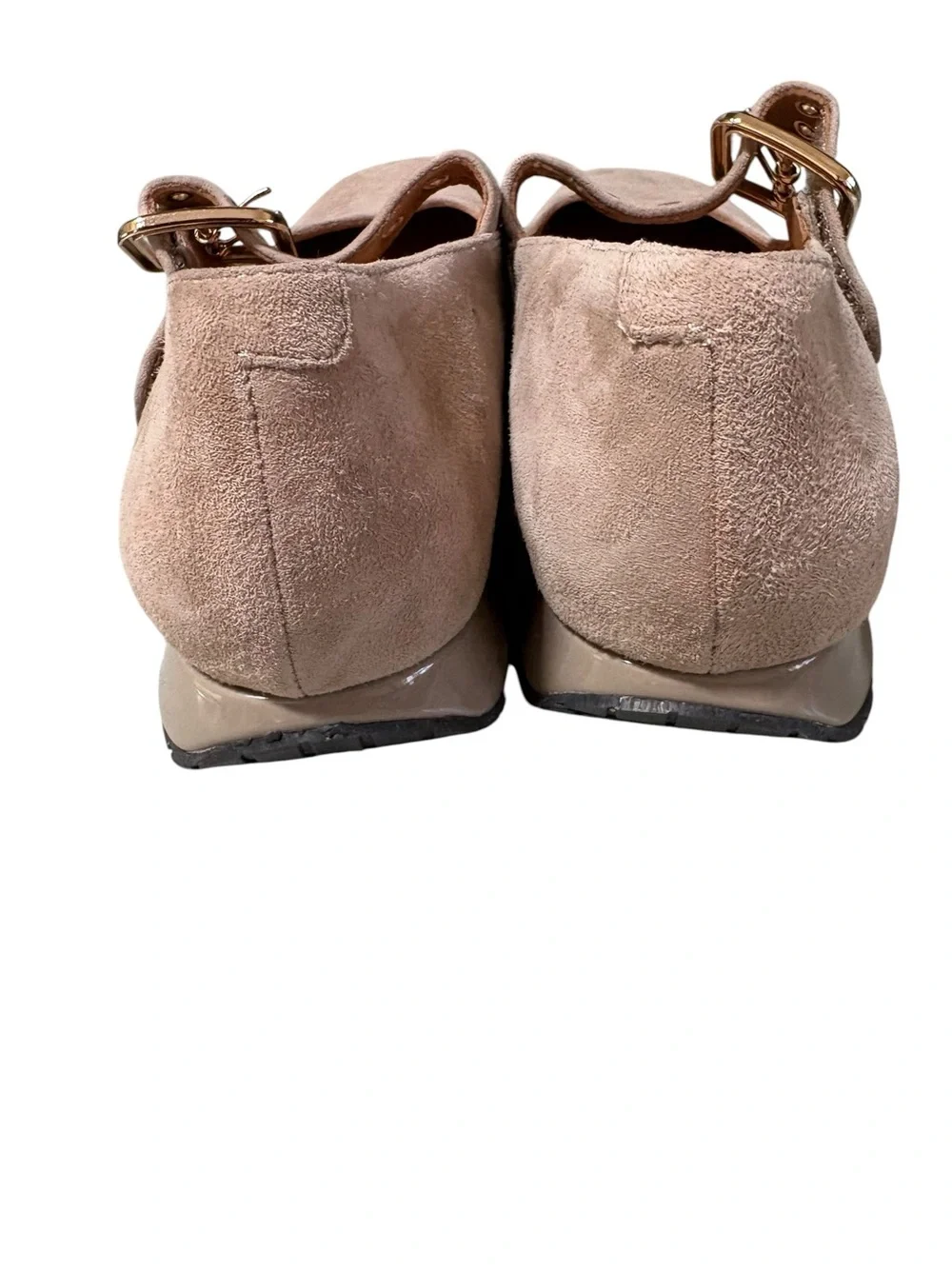 L'Amour Des Pieds Tanzy Suede Mary Jane Taupe - Size 7 NWOT